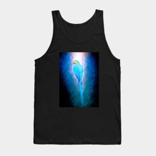 Parrot Bird Animal Wildlife Forest Jungle Nature Travel Digital Painting Tank Top